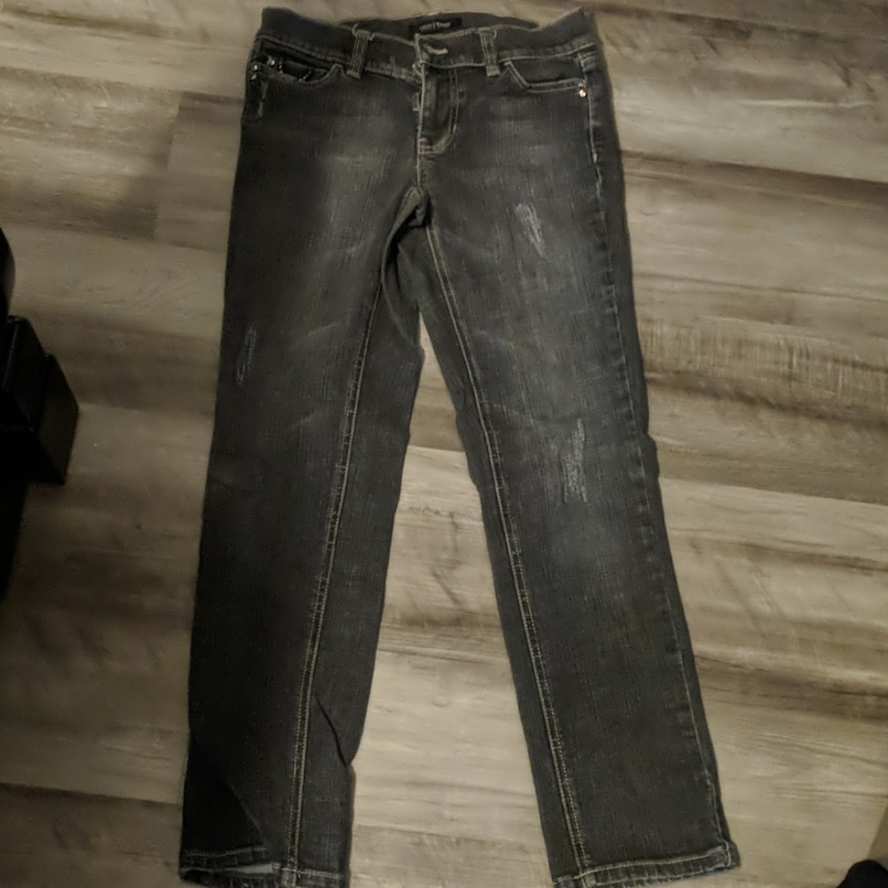Gray WHBM slightly distressed jeans - Picture 1 of 6